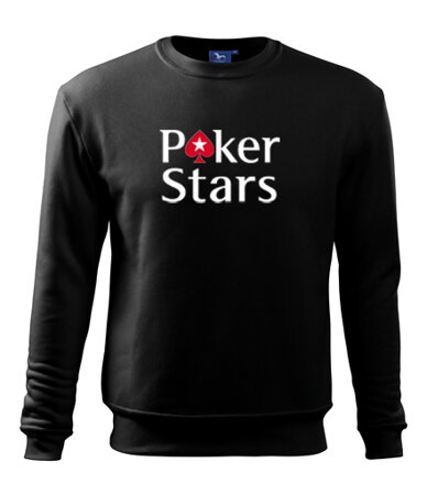 Mikina Poker Stars, čierna