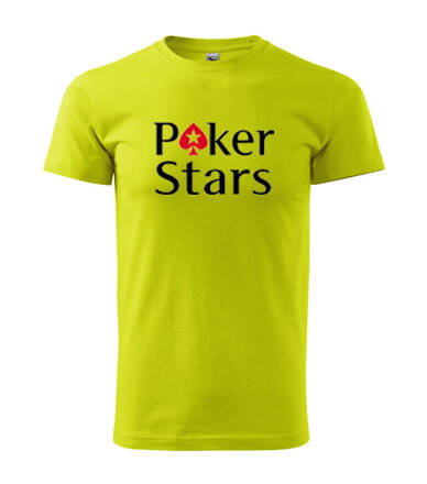 Tričko Poker Stars, neon