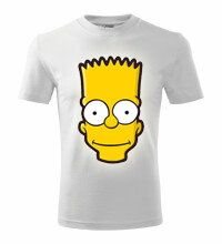 Tričko Simpsons / Bart - Face, biele
