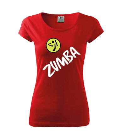 Dámske tričko Zumba, červené