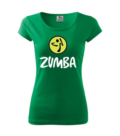 Dámske tričko Zumba, zelené2