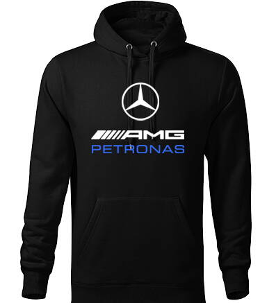Mikina s kapucňou Mercedes AMG PETRONAS, čierna