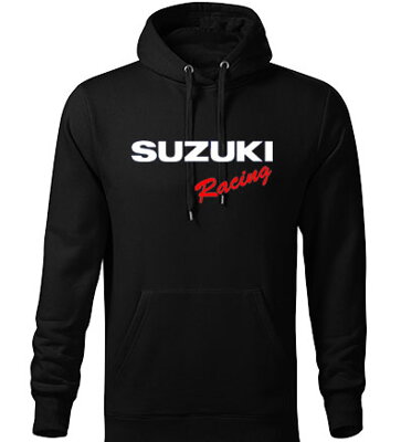 Mikina s kapucňou SUZUKI Racing, čierna