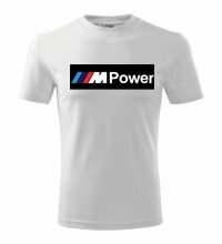 Tričko M-power, biele