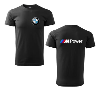 Tričko BMW M-power, čierne