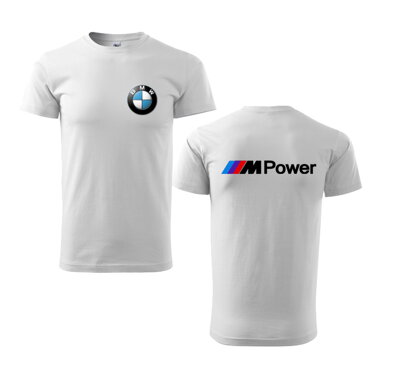 Tričko BMW M-Power, biele