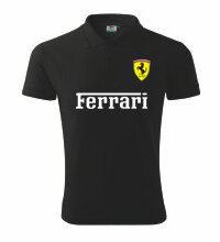 Polokošeľa Ferrari, čierna