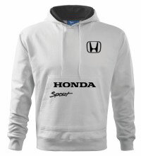 Mikina s kapucňou Honda, biela
