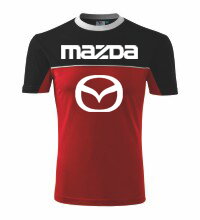 Tričko Mazda, čiernočervené