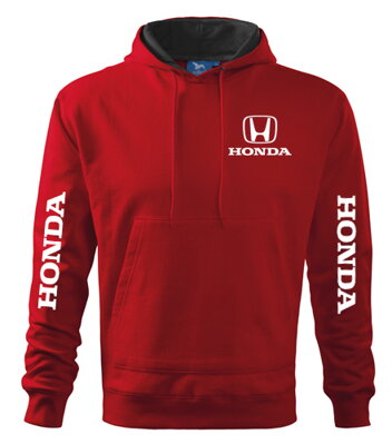 Mikina s kapucňou Honda, červená 2