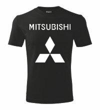 Tričko Mitsubishi, čierne 2