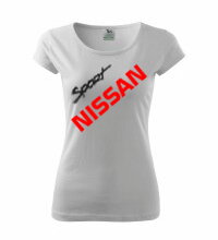Dámske tričko Nissan, biele