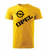 Tričko Opel, žlté
