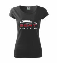 Dámske tričko Seat Ibiza, čierne