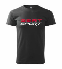 Tričko Seat Sport, čierne
