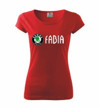 Dámske tričko Škoda Fabia, červené