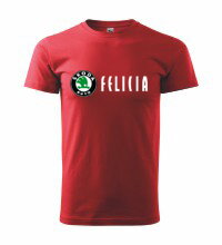 Tričko Škoda Felicia, červené