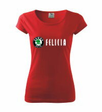 Dámske tričko Škoda Felicia, červené
