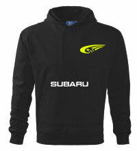 Mikina s kapucňou Subaru, čierna 2