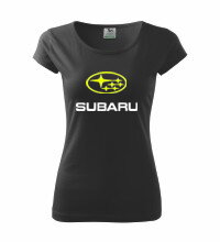 Dámske tričko Subaru, čierne