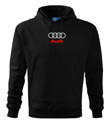 Mikina s kapucňou Audi, čierna 3