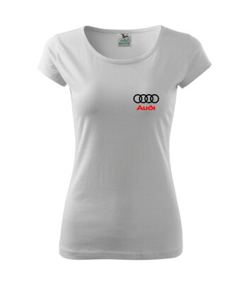 Dámske tričko Audi, biele 2