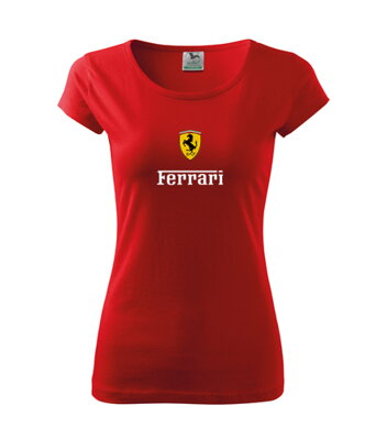Dámske tričko Ferrari, červené