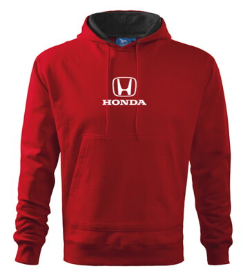 Mikina s kapucňou Honda, červená