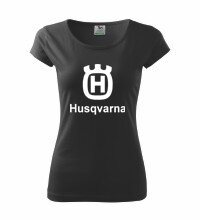 Dámske tričko Husqvarna, čierne