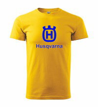 Tričko Husqvarna, žlté