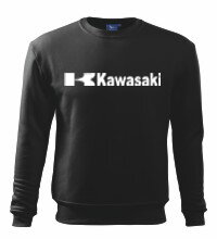Mikina Kawasaki, čierna