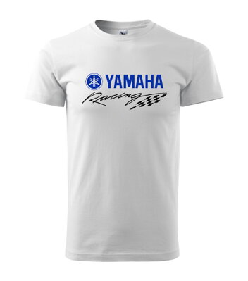Tričko Yamaha racing, biele