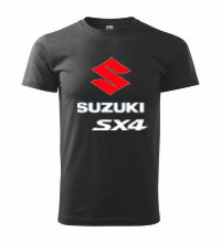 Tričko Suzuki SX4, čierne