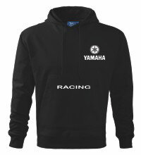 Mikina s kapucňou Yamaha, čierna