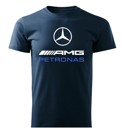 Tričko AMG PETRONAS, tmavomodré 