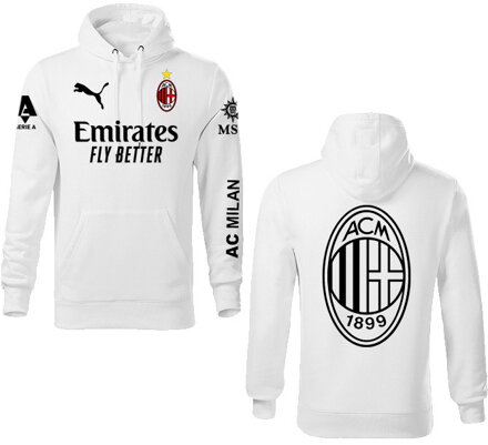 Mikina AC MILAN šport, biela