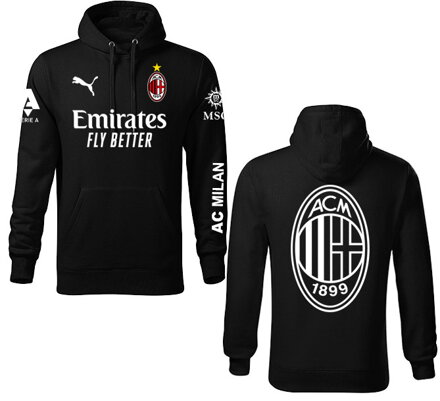 Mikina AC MILAN šport, čierna