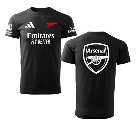 Tričko ARSENAL šport, čierne