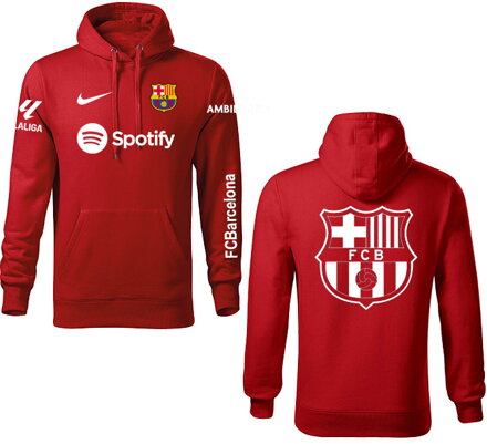 Mikina BARCELONA šport, červená