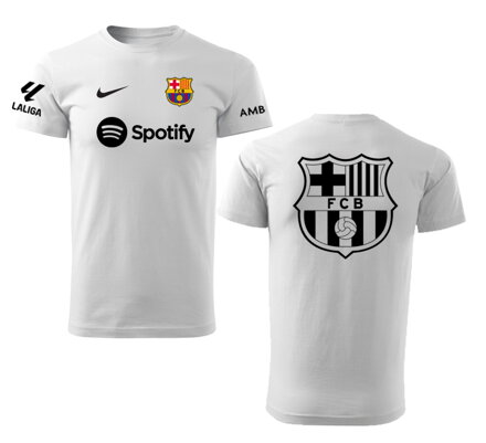 Tričko BARCELONA šport, biele