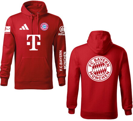 Mikina FC BAYERN šport, červená
