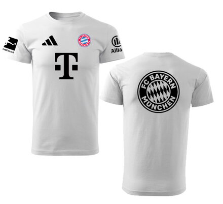 Tričko FC BAYERN šport, biele