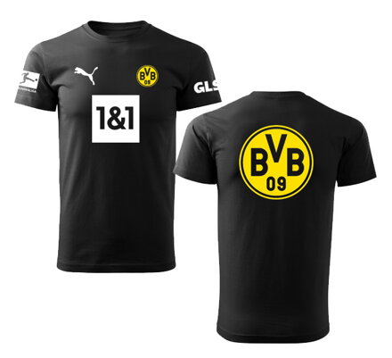 Tričko BORUSIA DORTMUND šport, čierne