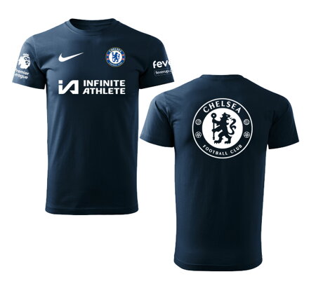 Tričko FC CHELSEA šport, tmavomodré