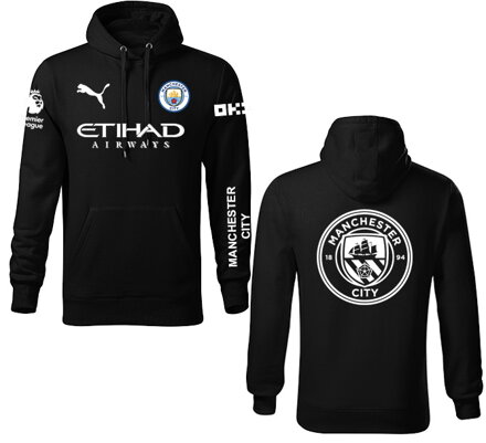 Mikina MANCHESTER CITY šport, čierna