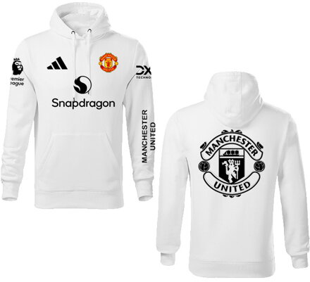 Mikina MANCHESTER UNITED šport, biela