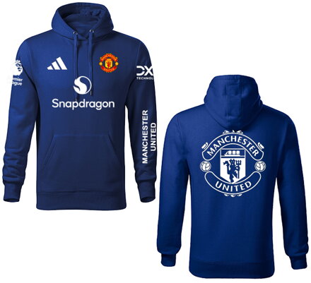 Mikina MANCHESTER UNITED šport, modrá