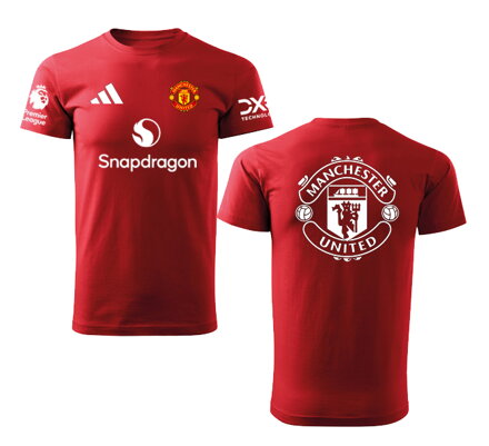 Tričko MANCHESTER UNITED šport, červené