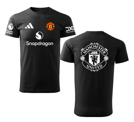 Tričko MANCHESTER UNITED šport, čierne