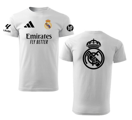 Tričko REAL MADRID šport, biele